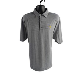 FootJoy FJ Golf Polo‎ Shirt Men's XL Gray Stripe Ryder Cup